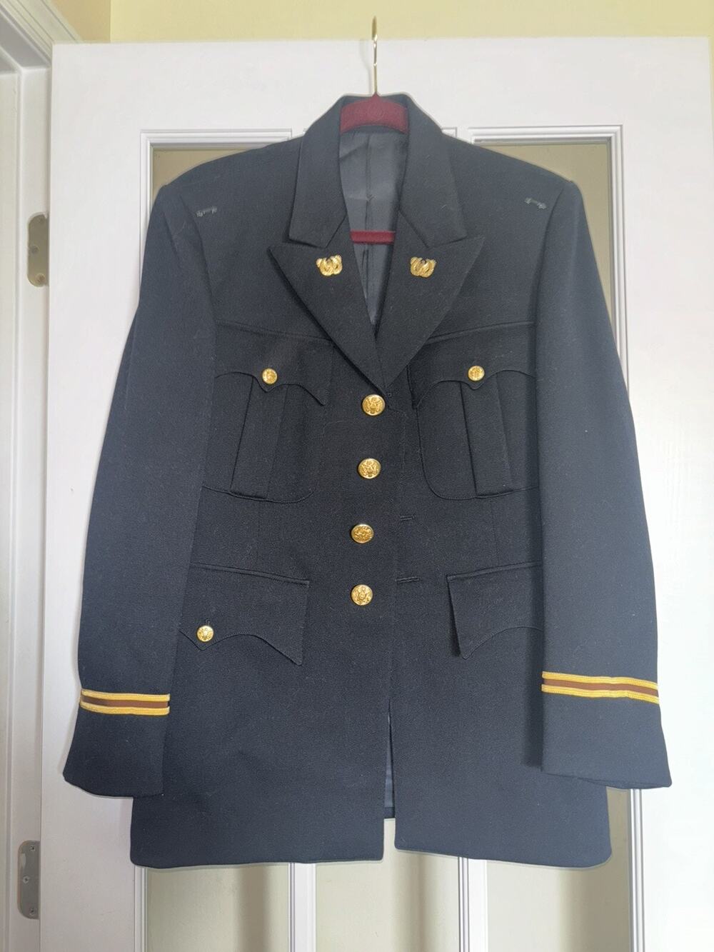 VINTAGE military army blazer gold buttons 1956 navy drummers unknown size